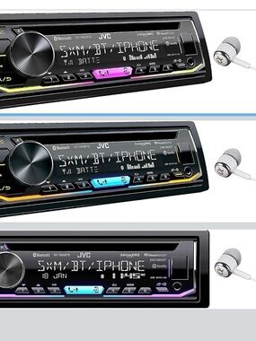 JVC Blue Tooth Color Changing Car Stereo